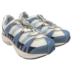 Dr Comfort Athletic Shoes Women 9W Blue White Refresh Therapeutic Sneaker NEW